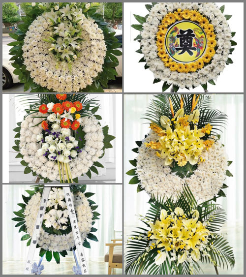 山东济宁汶上县义桥镇东芦庄村花圈速递
